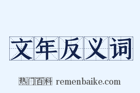 文年反义词是什么意思的图片